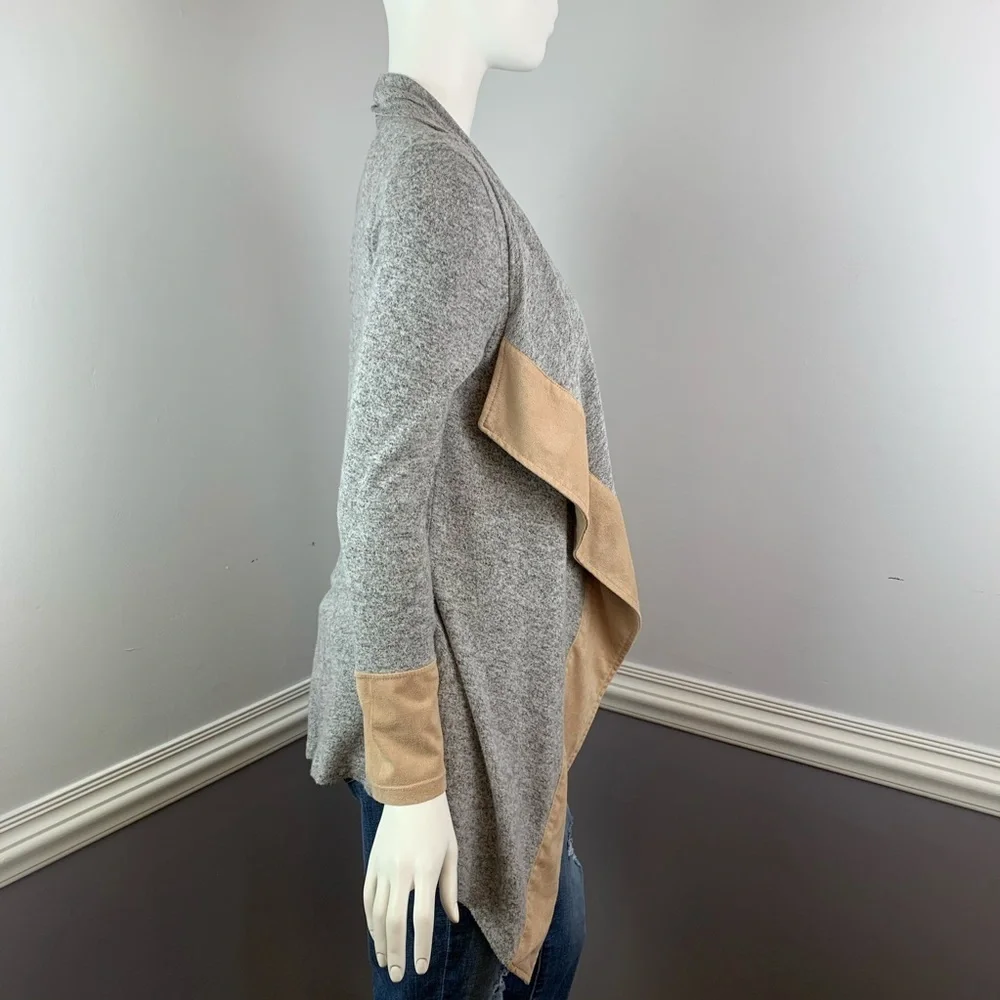 Potters Pot Gray & Tan Cardigan -‎ Small